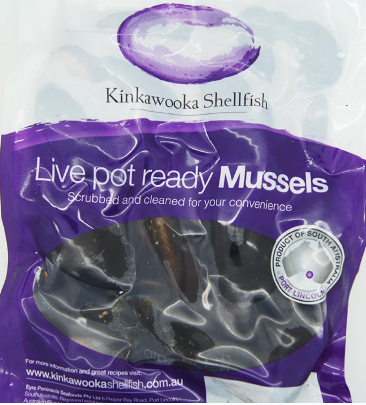 LIVE POT READY MUSSELS PORT LINCOLN KINKAWOOKA 1kg