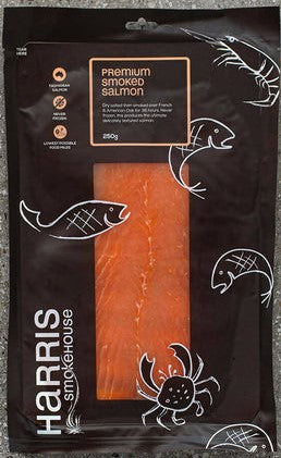 HARRIS COLD SMOKED SALMON - 250g