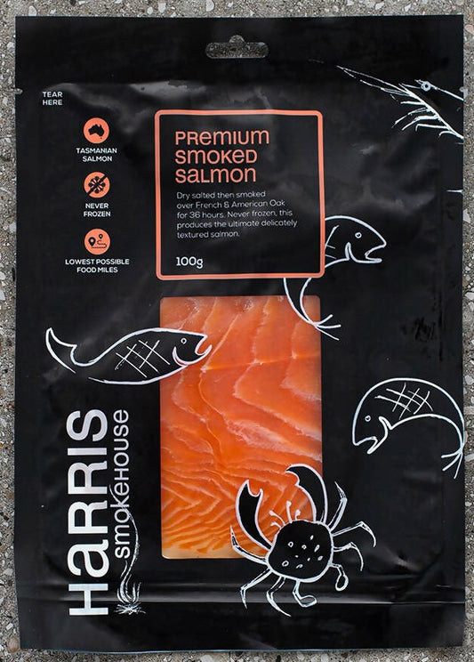 HARRIS COLD SMOKED SALMON - 100g